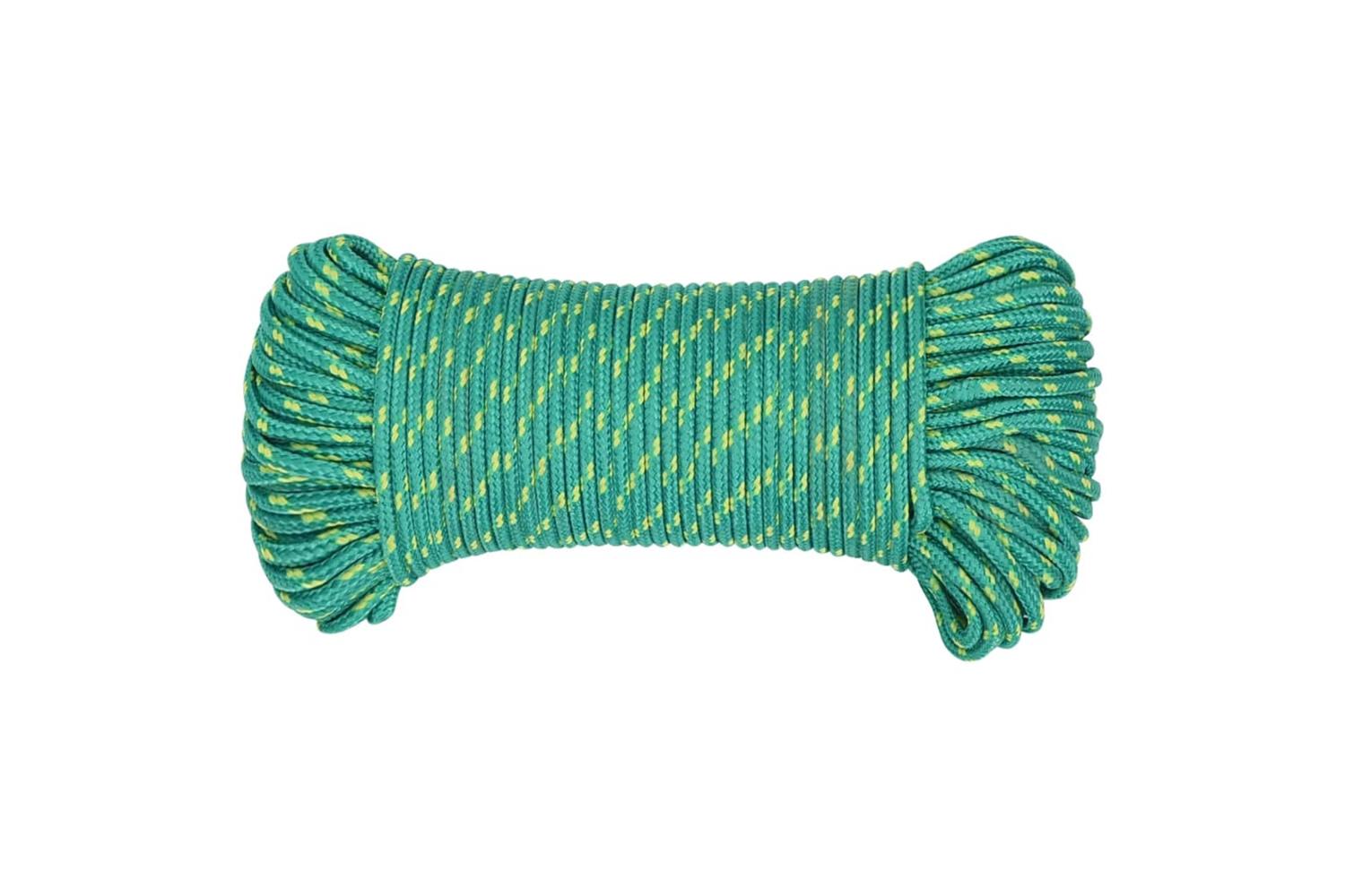 vidaXL 152700 Boat Rope Green 4mm 100 M Polypropylene-3
