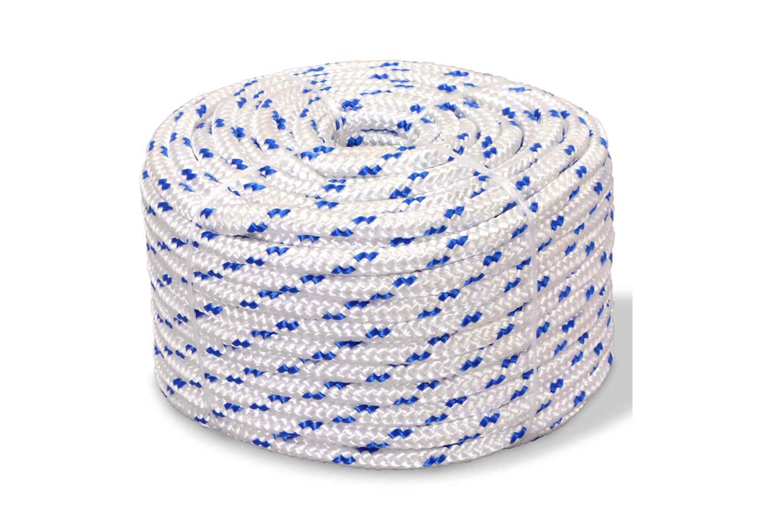 vidaXL 91281 Marine Rope Polypropylene 10mm 50 M White