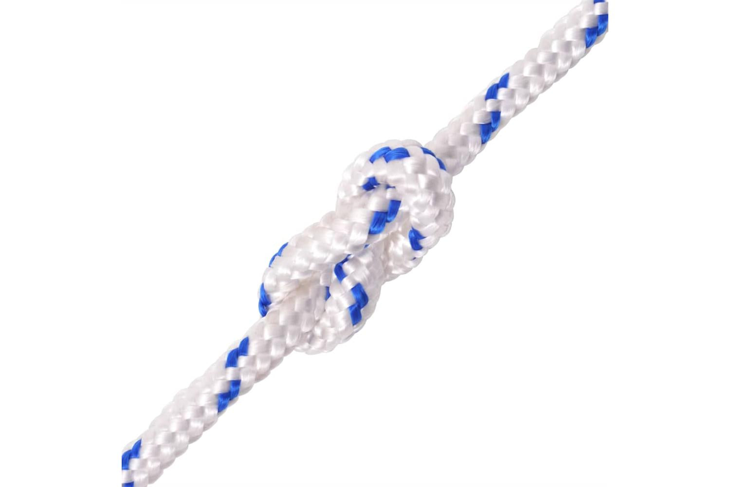 vidaXL 91281 Marine Rope Polypropylene 10mm 50 M White-2