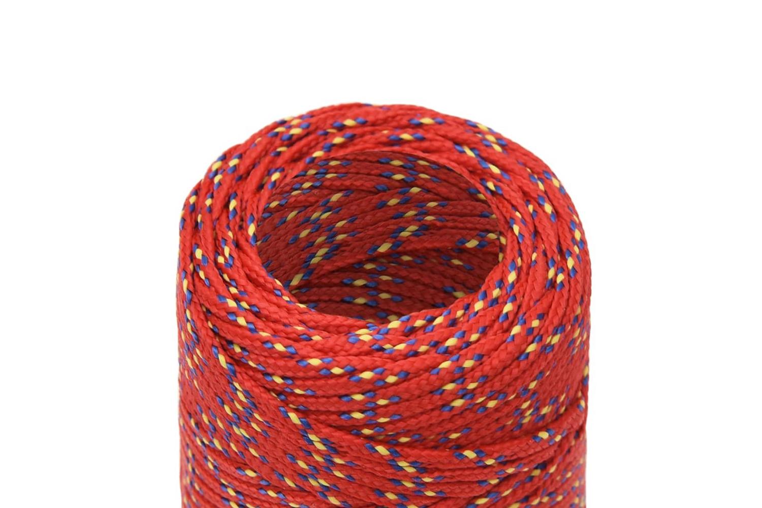 vidaXL 152372 Boat Rope Red 2mm 100 M Polypropylene-4