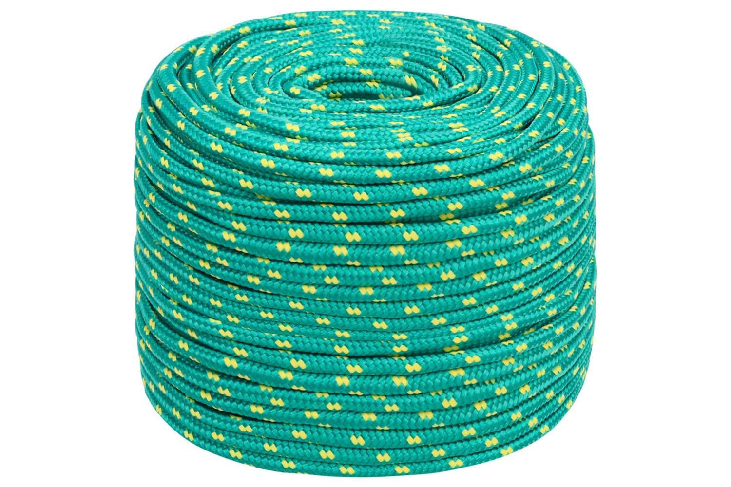vidaXL 152714 Boat Rope Green 8mm 50 M Polypropylene-2