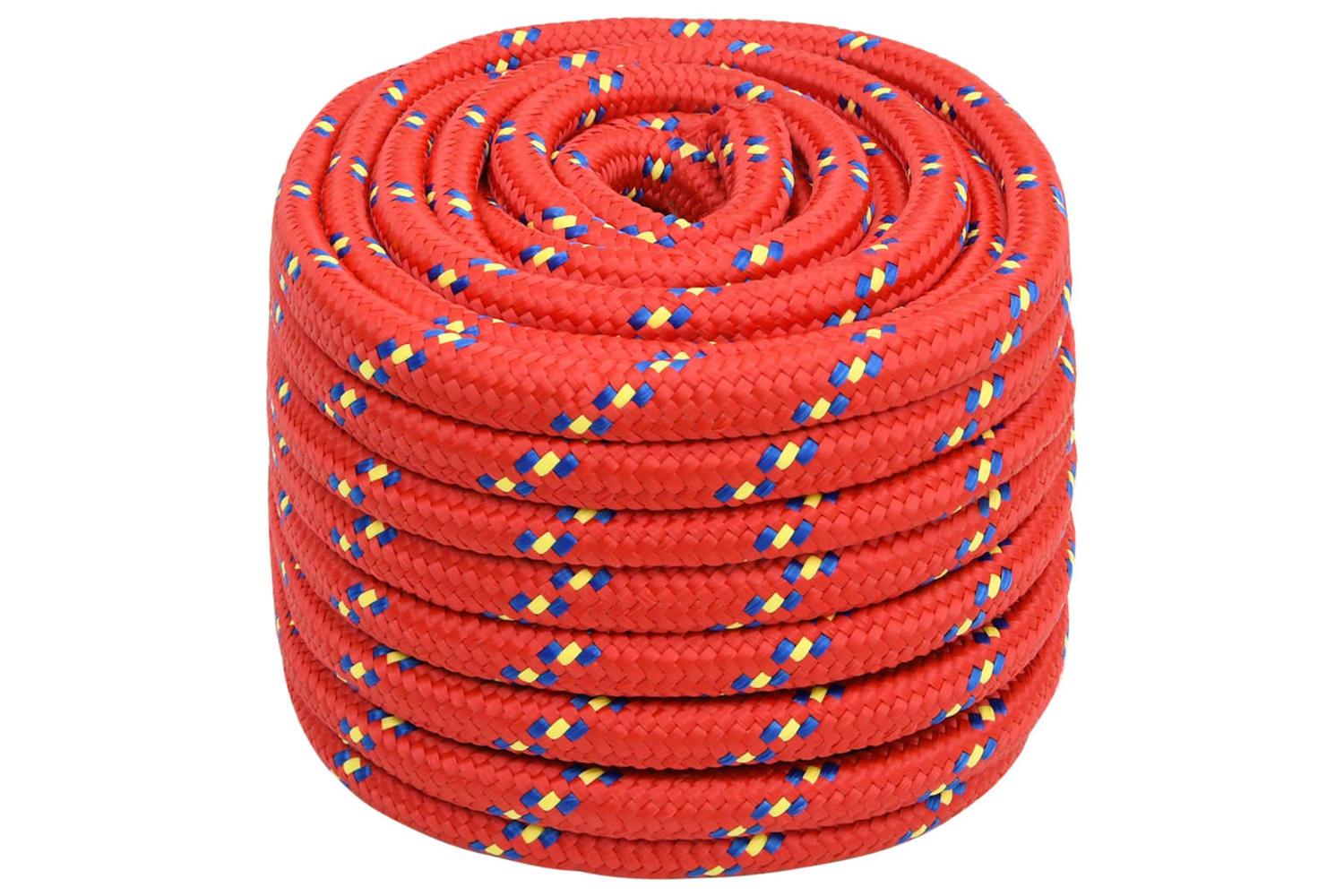 vidaXL 152421 Boat Rope Red 20mm 50 M Polypropylene-2