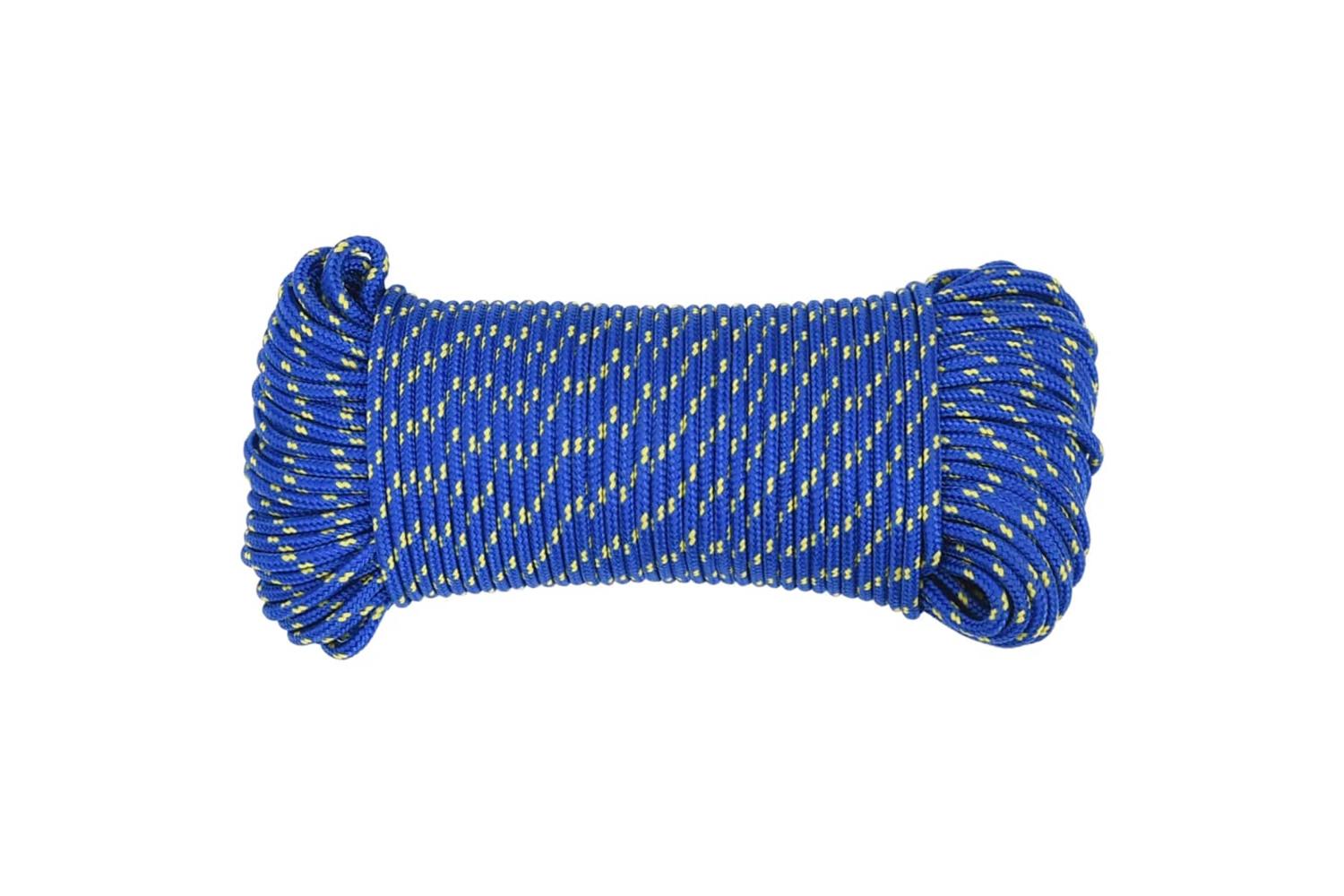vidaXL 152440 Boat Rope Blue 5mm 100 M Polypropylene-3