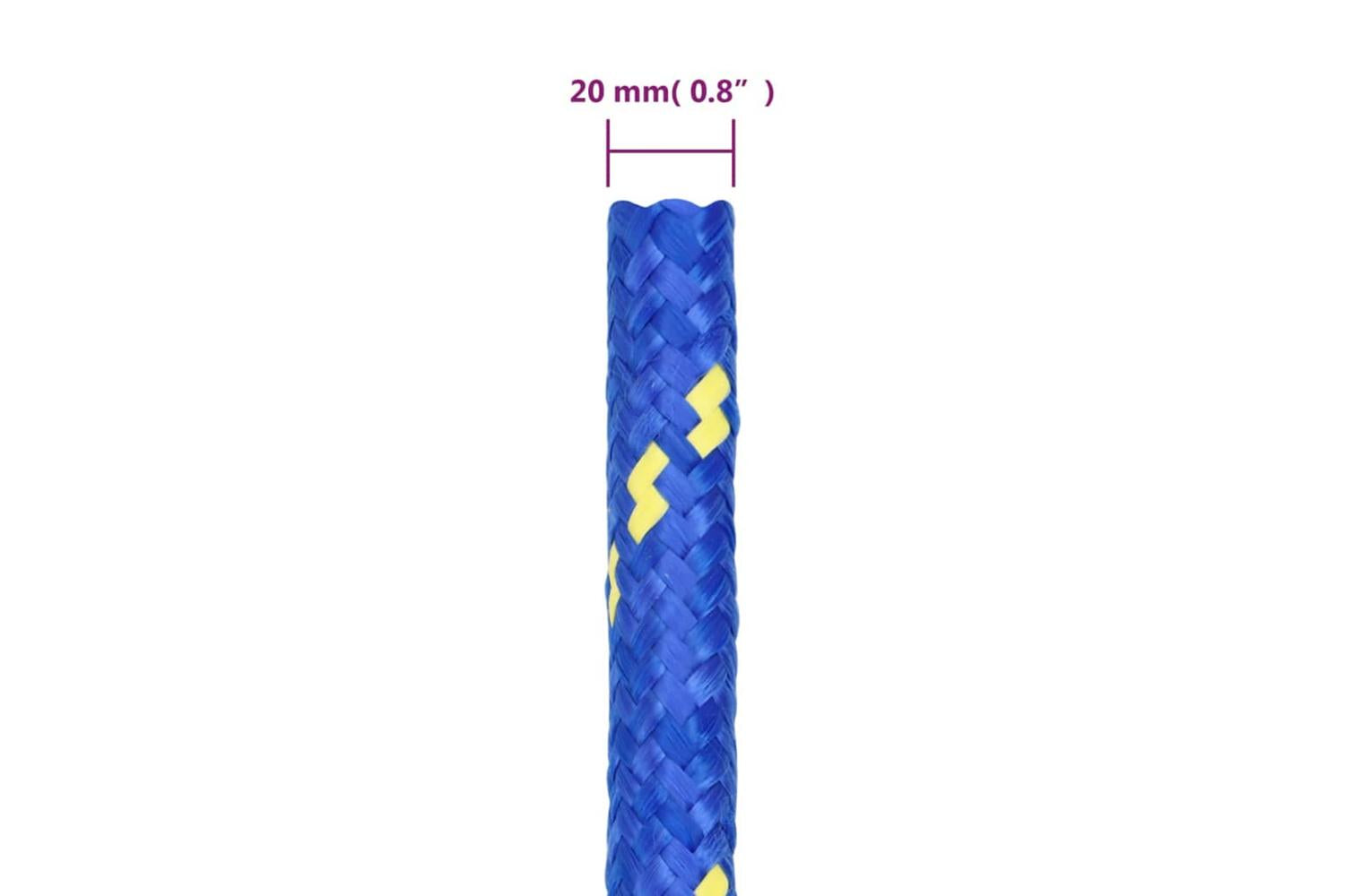 vidaXL 152474 Boat Rope Blue 20mm 50 M Polypropylene-6
