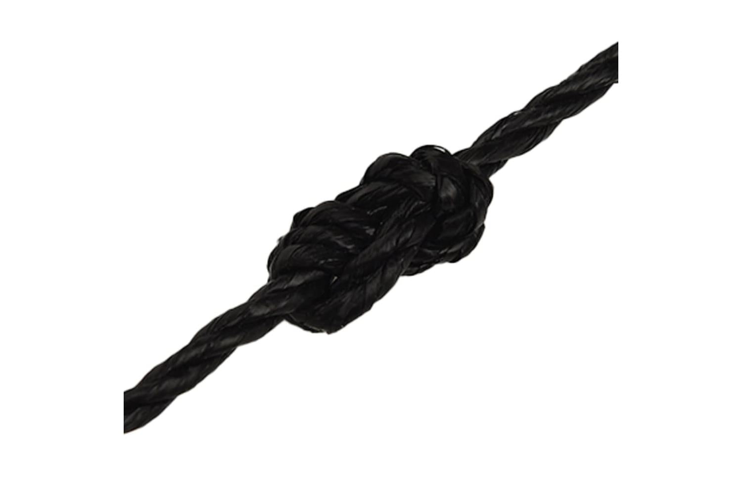 vidaXL 152999 Work Rope Black 3mm 250 M Polypropylene-5