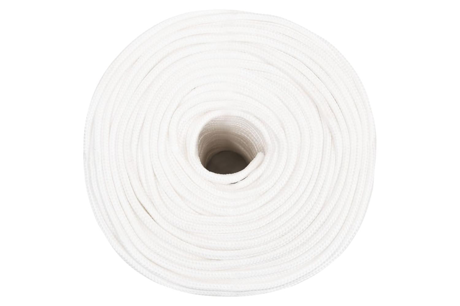 vidaXL 152556 Boat Rope Full White 8mm 100 M Polypropylene-3