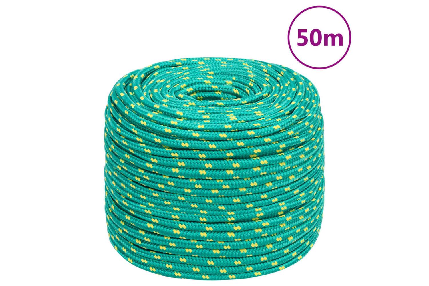 vidaXL 152709 Boat Rope Green 6mm 50 M Polypropylene