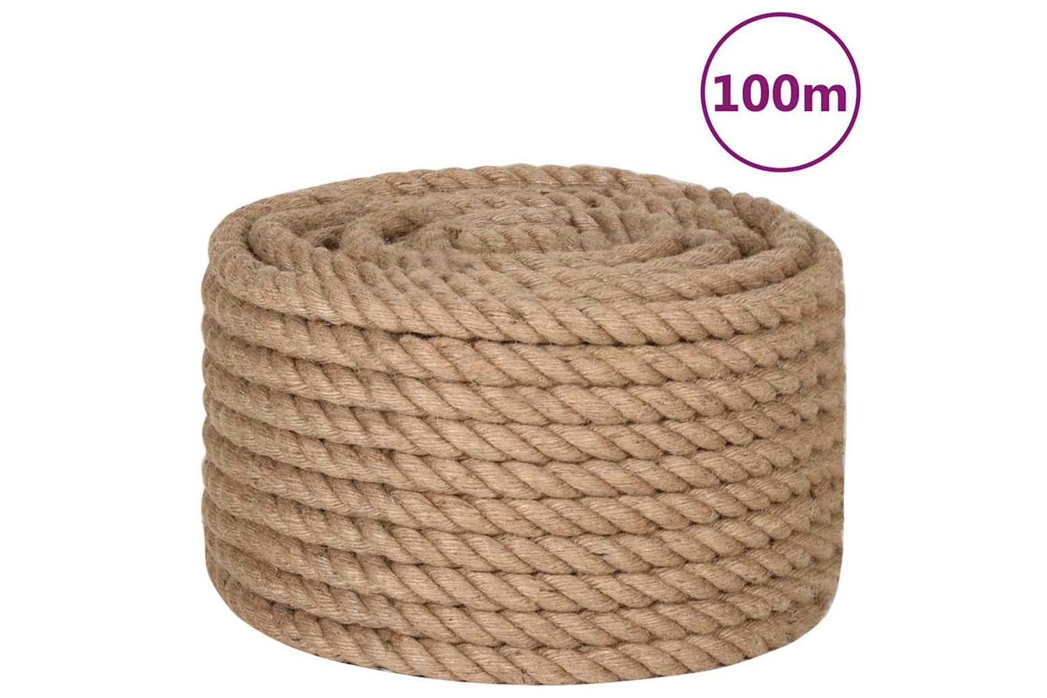 vidaXL 143798 Rope 100% Jute 20mm 100 M