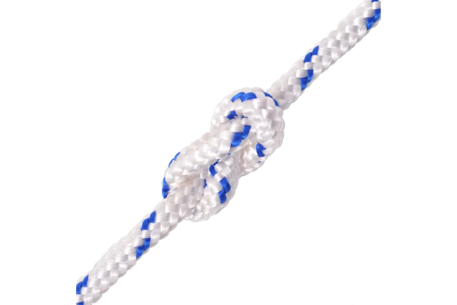 vidaXL 143802 Marine Rope Polypropylene 10mm 250 M White-2