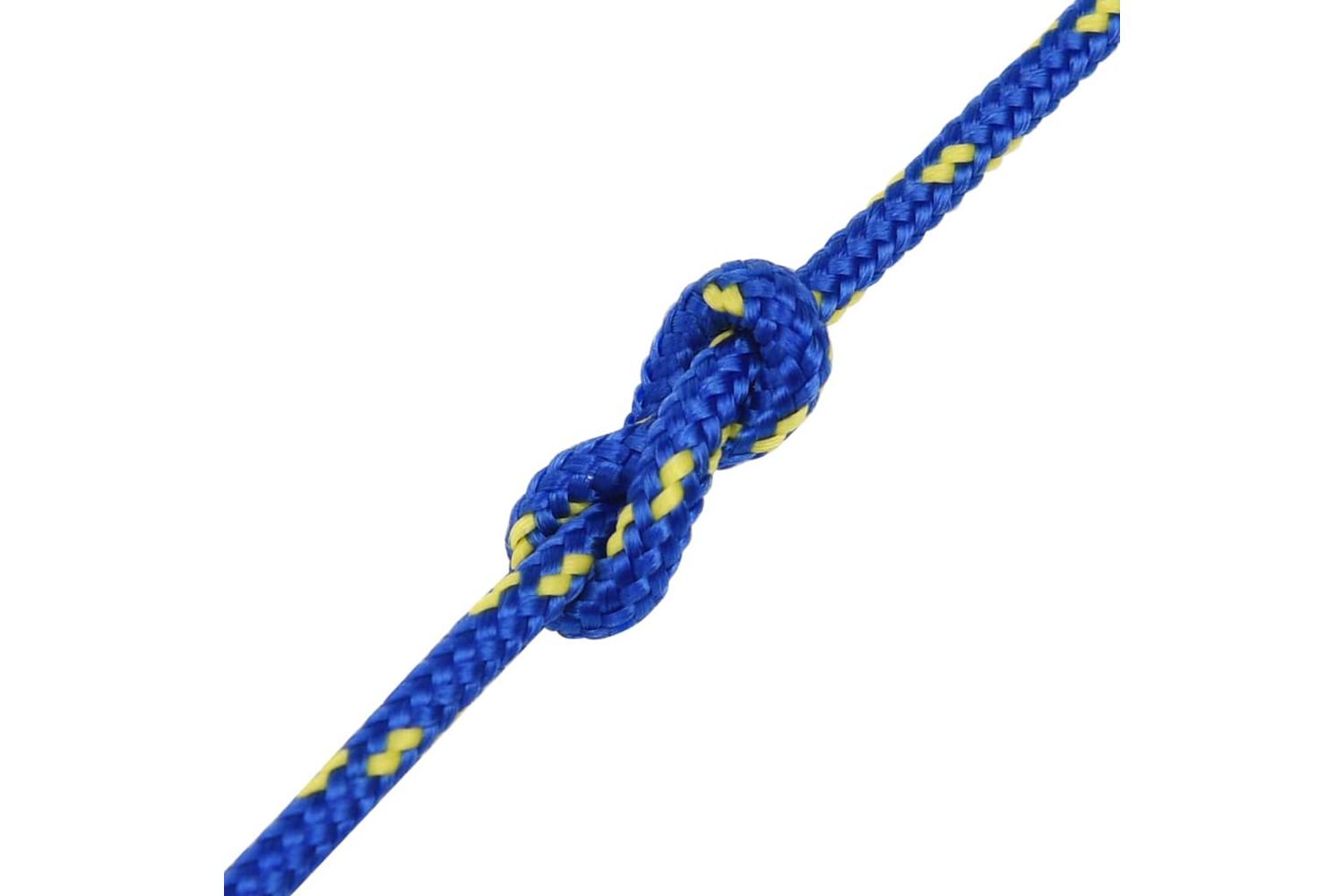vidaXL 152439 Boat Rope Blue 5mm 50 M Polypropylene-5