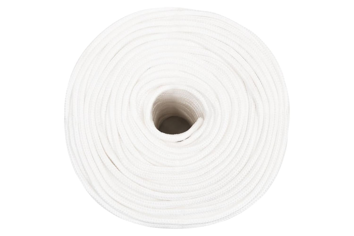 vidaXL 152555 Boat Rope Full White 8mm 50 M Polypropylene-3