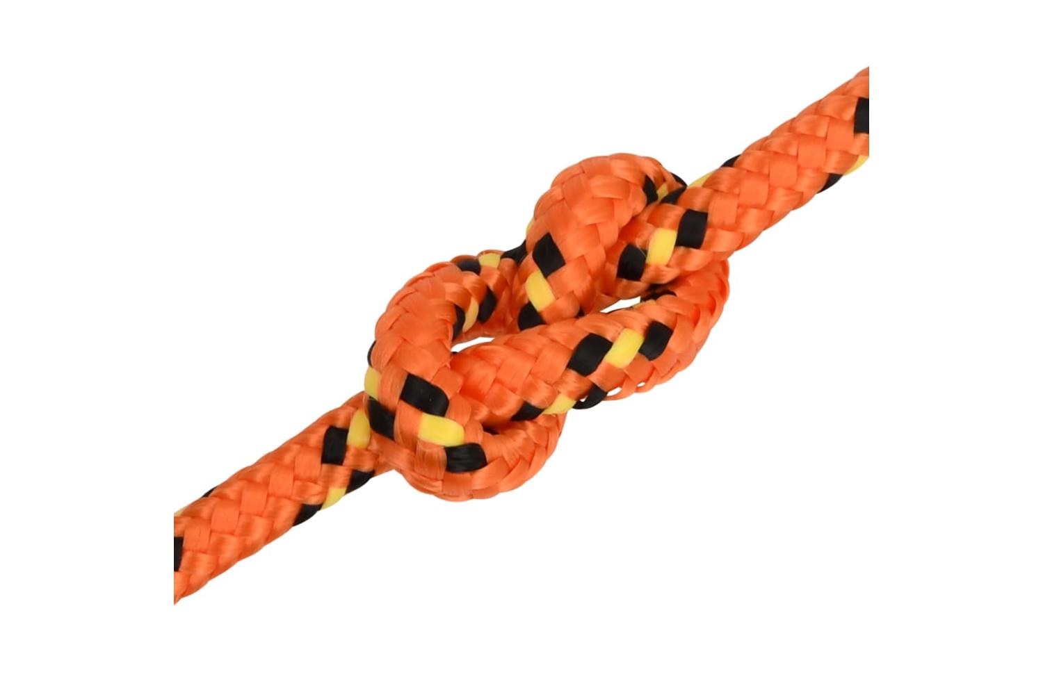vidaXL 152665 Boat Rope Orange 10mm 25 M Polypropylene-5