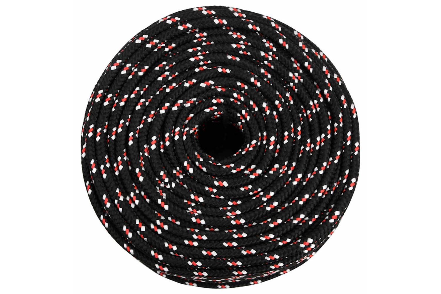 vidaXL 152351 Boat Rope Black 10mm 500 M Polypropylene-3