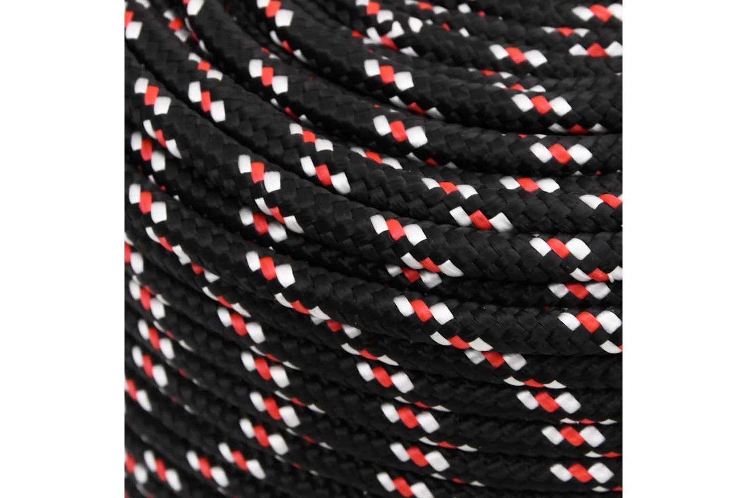 vidaXL 152351 Boat Rope Black 10mm 500 M Polypropylene-4