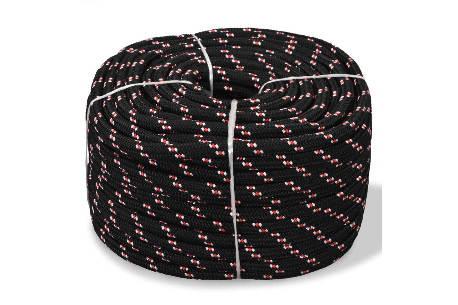 vidaXL 91288 Marine Rope Polypropylene 14mm 50 M Black