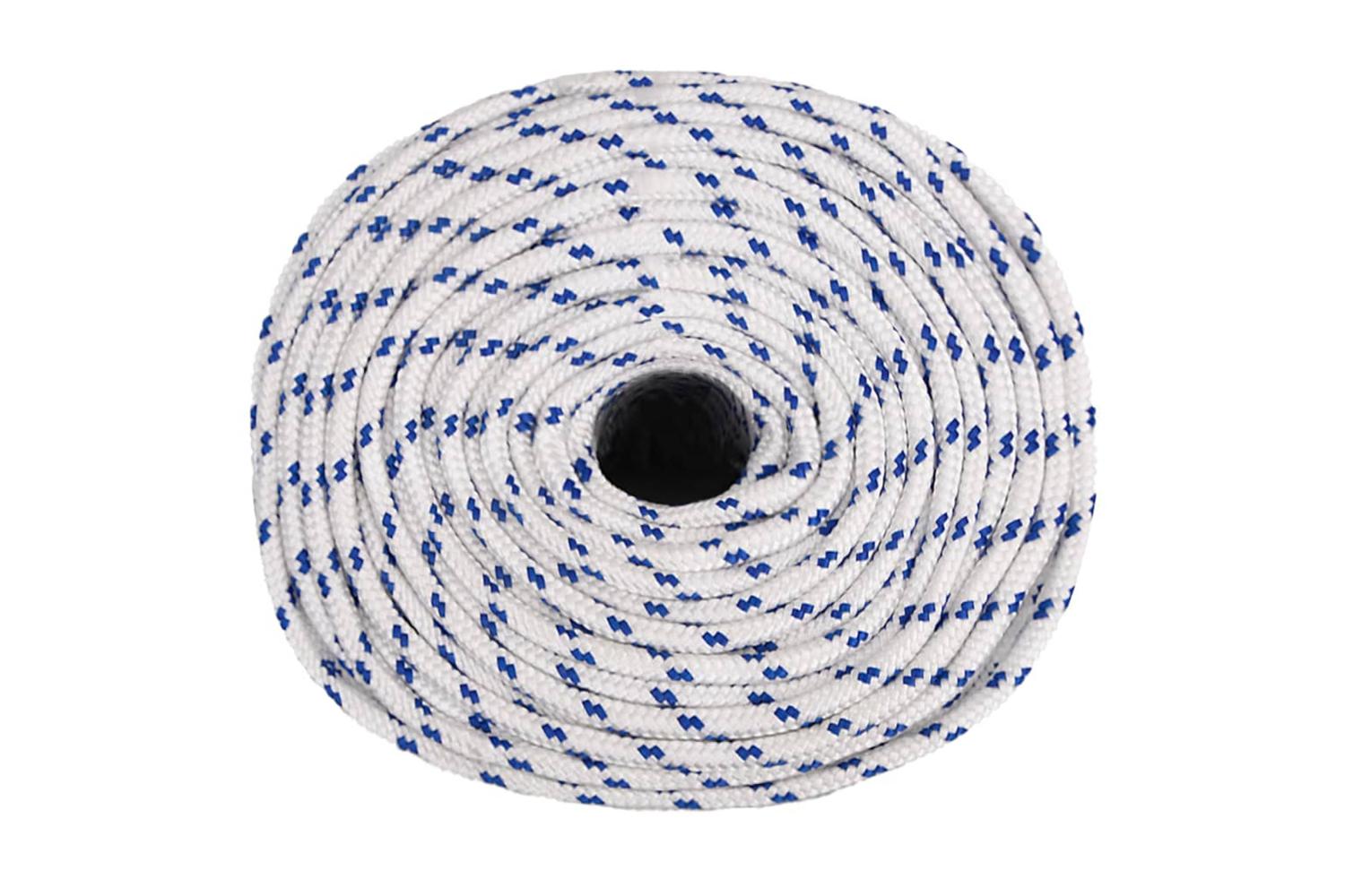 vidaXL 152294 Boat Rope White 10mm 25 M Polypropylene-3