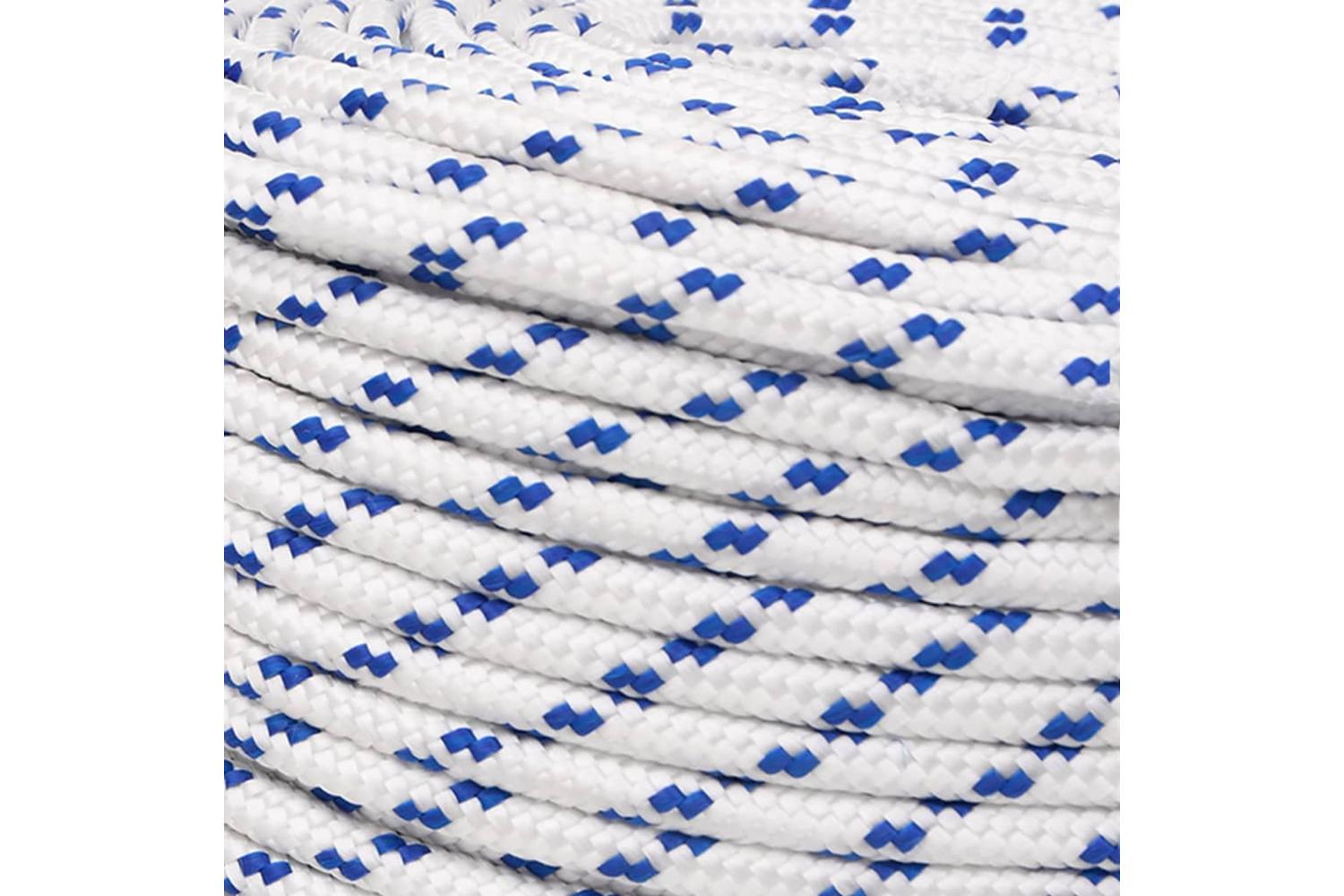 vidaXL 152294 Boat Rope White 10mm 25 M Polypropylene-4