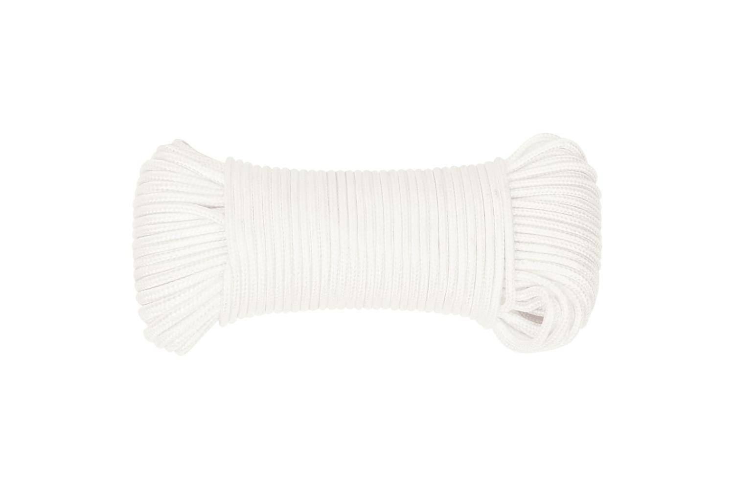vidaXL 152546 Boat Rope Full White 5mm 100 M Polypropylene-3