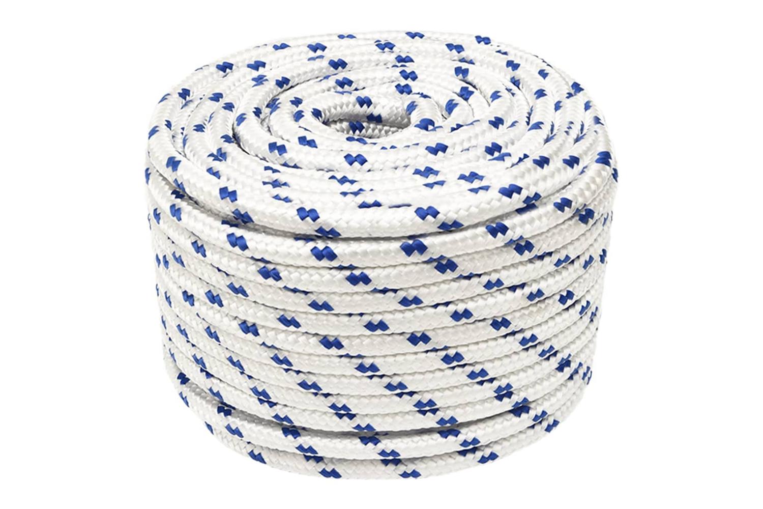 vidaXL 152299 Boat Rope White 12mm 25 M Polypropylene-2