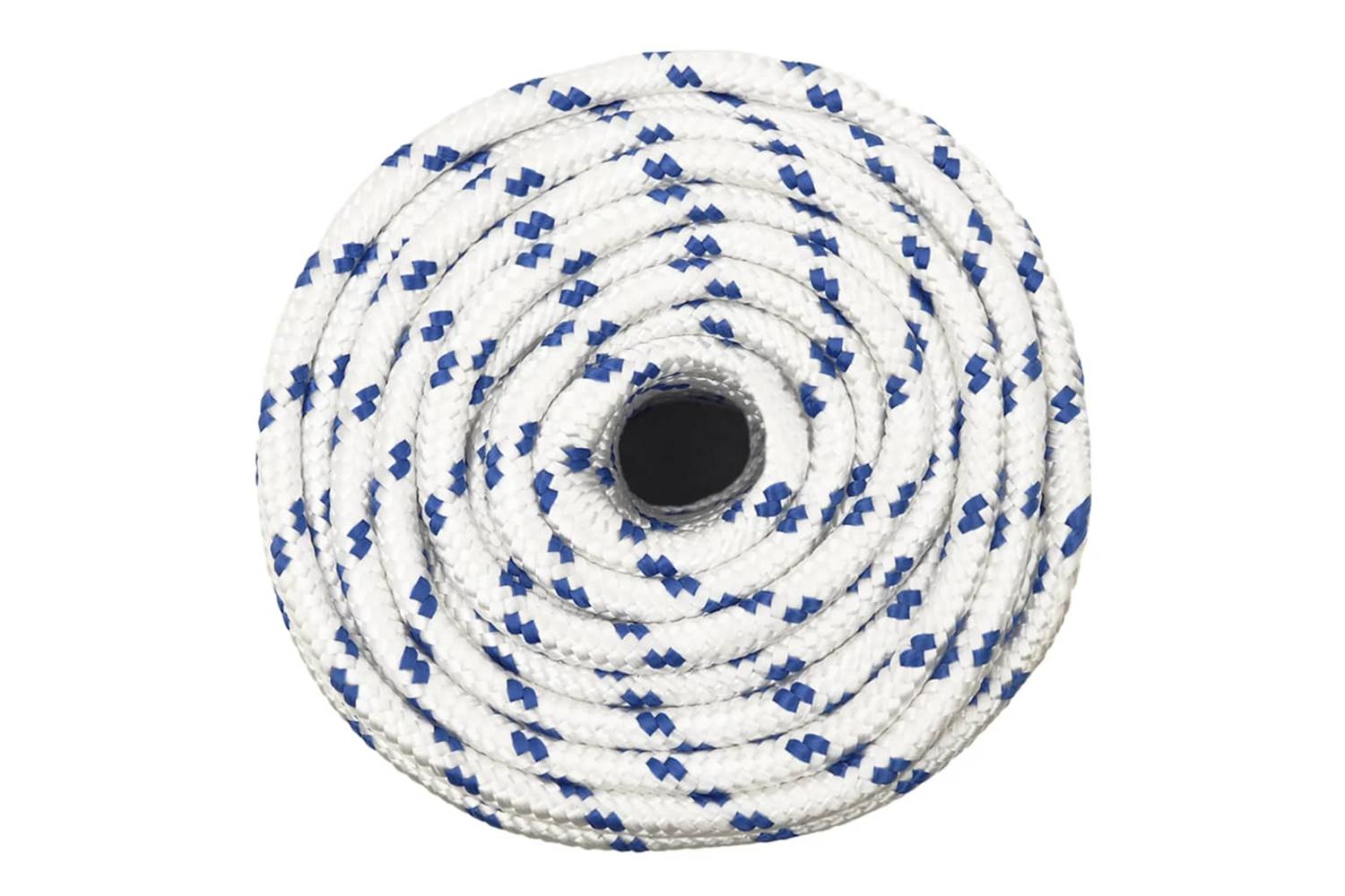 vidaXL 152299 Boat Rope White 12mm 25 M Polypropylene-3