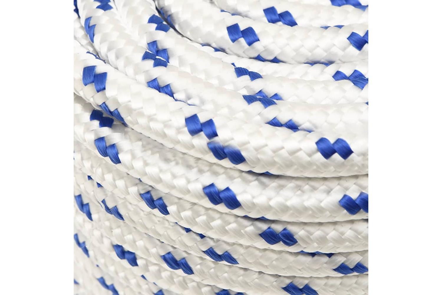 vidaXL 152299 Boat Rope White 12mm 25 M Polypropylene-4