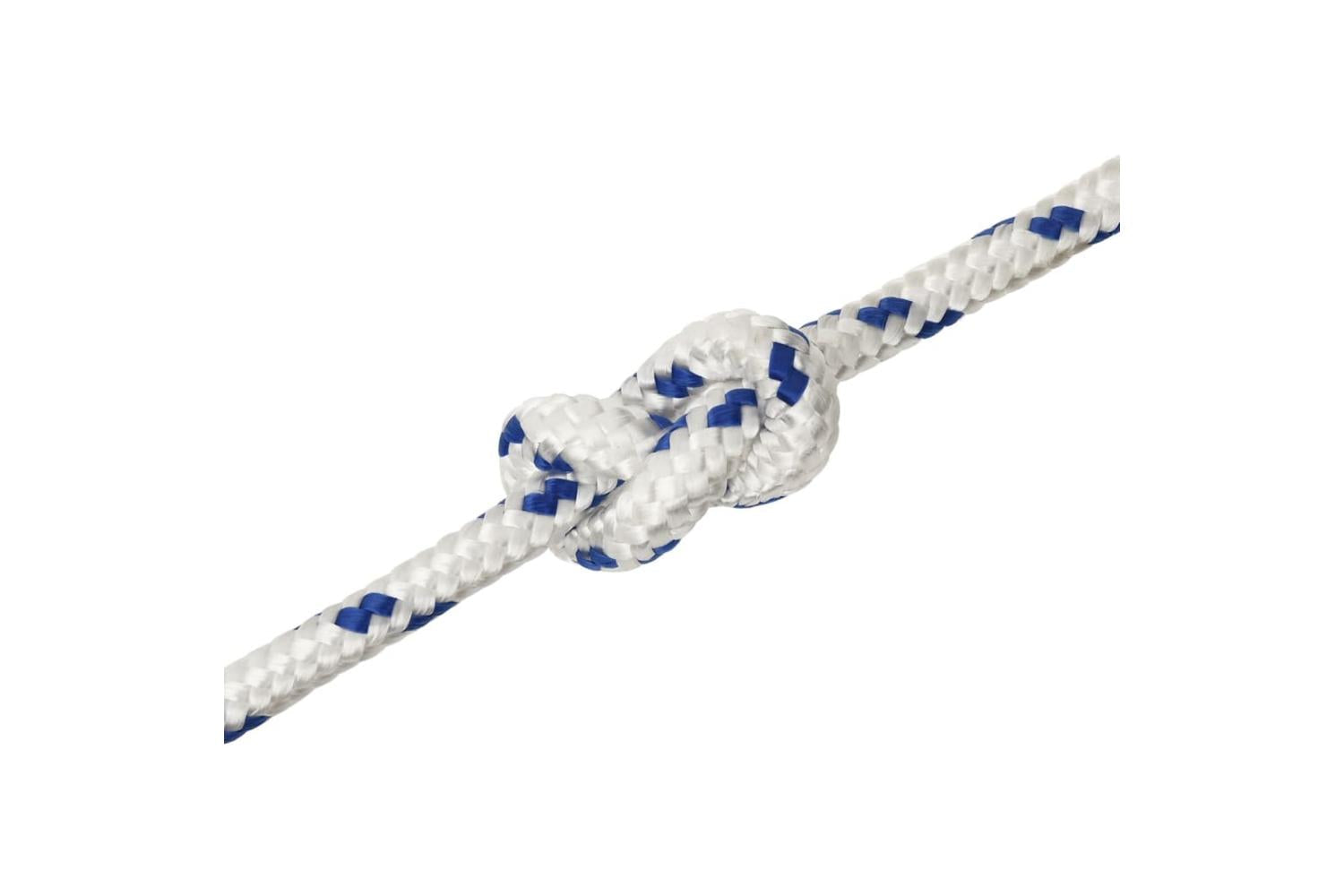 vidaXL 152299 Boat Rope White 12mm 25 M Polypropylene-5