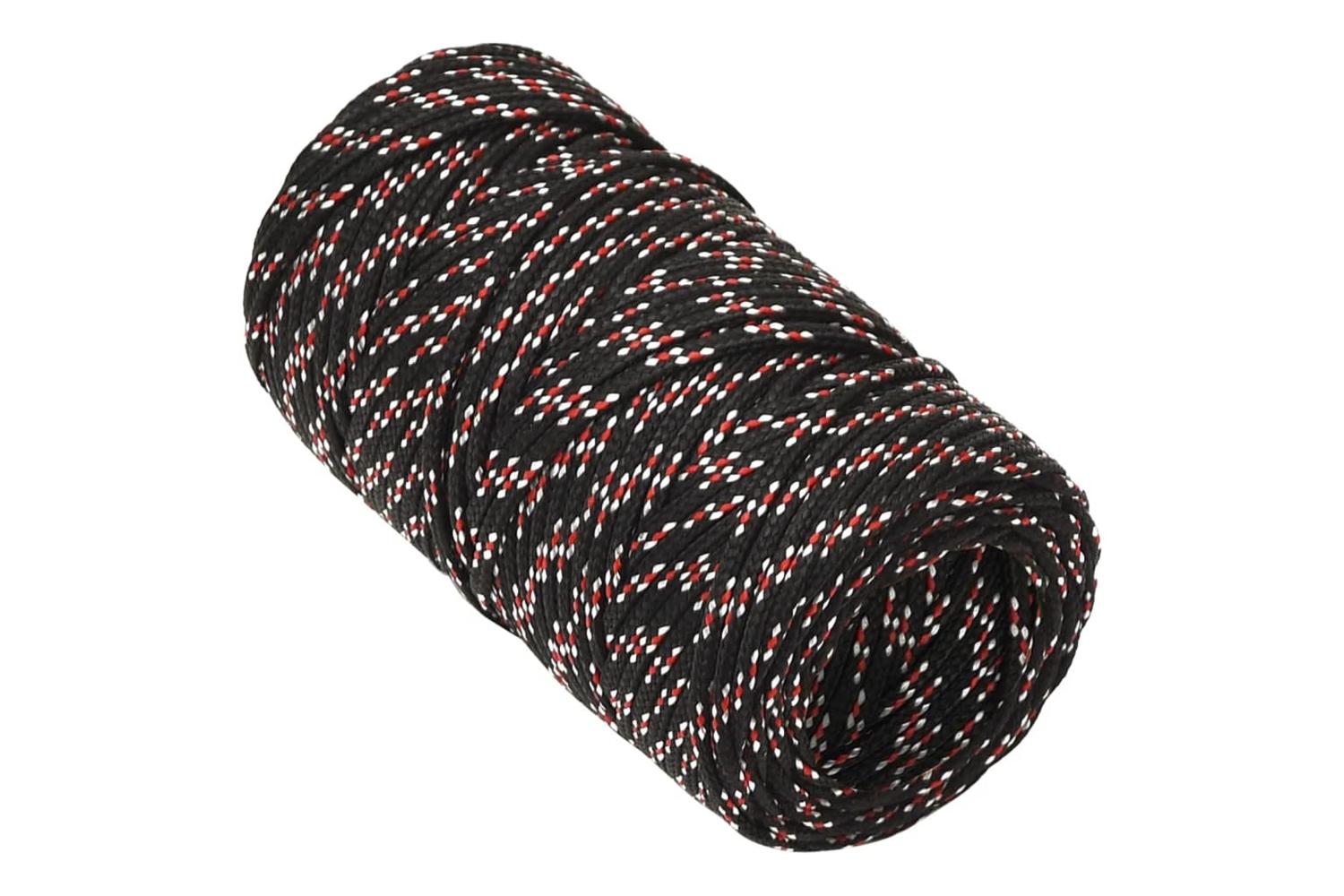 vidaXL 152320 Boat Rope Black 2mm 250 M Polypropylene-3