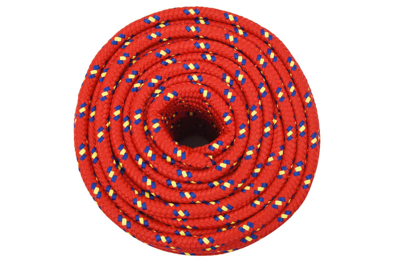 vidaXL 152405 Boat Rope Red 12mm 25 M Polypropylene-3