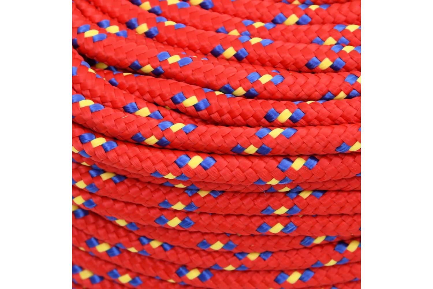 vidaXL 152395 Boat Rope Red 8mm 25 M Polypropylene-4