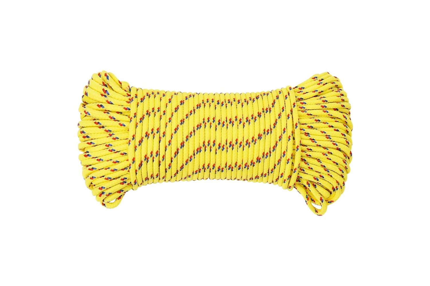 vidaXL 152592 Boat Rope Yellow 4mm 25 M Polypropylene-3