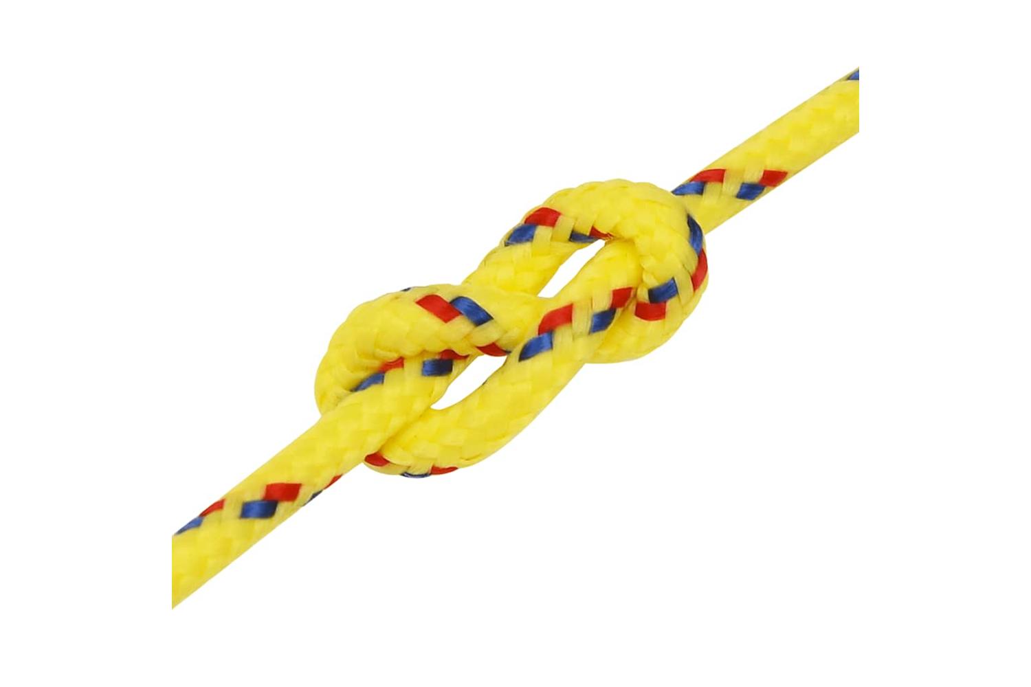 vidaXL 152592 Boat Rope Yellow 4mm 25 M Polypropylene-5