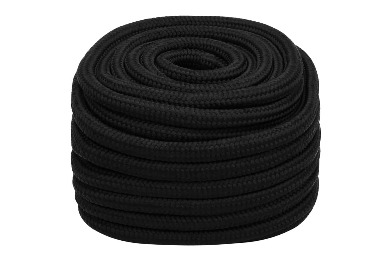 vidaXL 152840 Work Rope Black 20mm 25 M Polyester-2