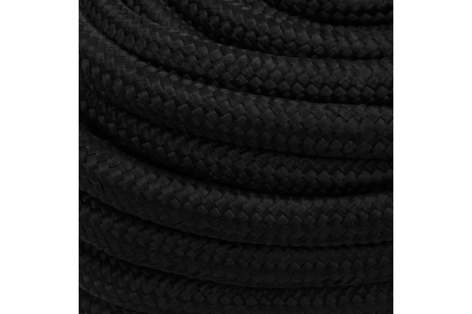 vidaXL 152840 Work Rope Black 20mm 25 M Polyester-4