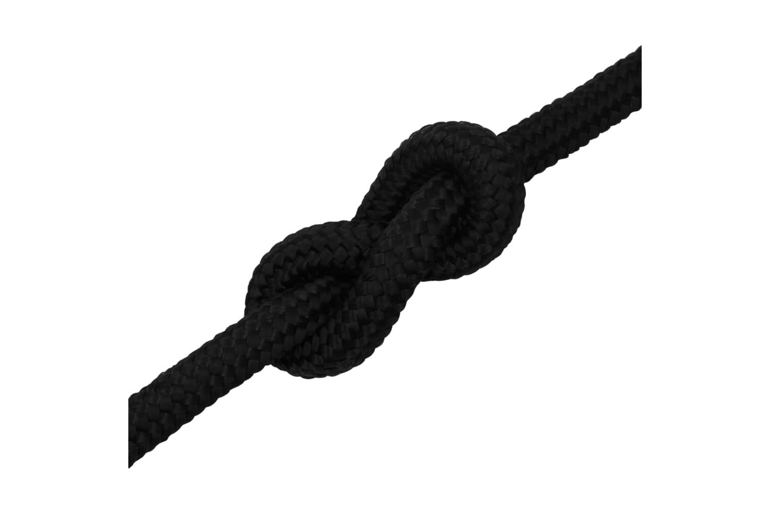 vidaXL 152840 Work Rope Black 20mm 25 M Polyester-5