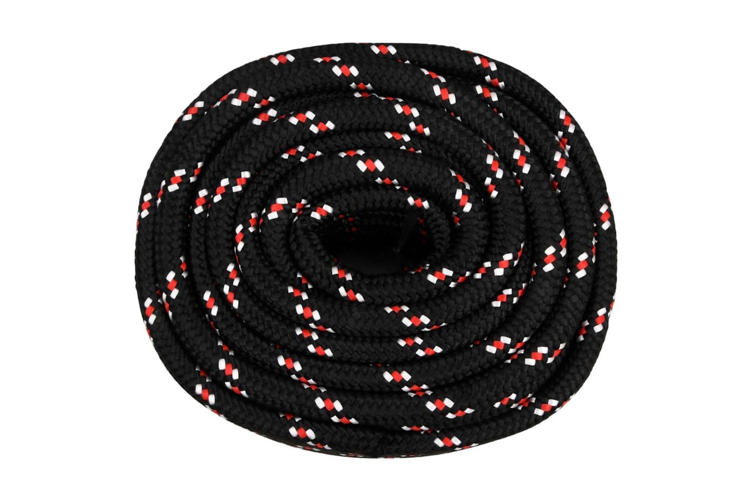 vidaXL 152367 Boat Rope Black 20mm 25 M Polypropylene-3