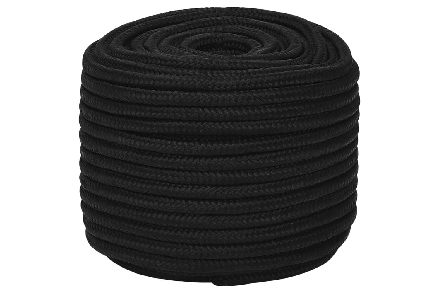vidaXL 152828 Work Rope Black 12mm 100 M Polyester-2