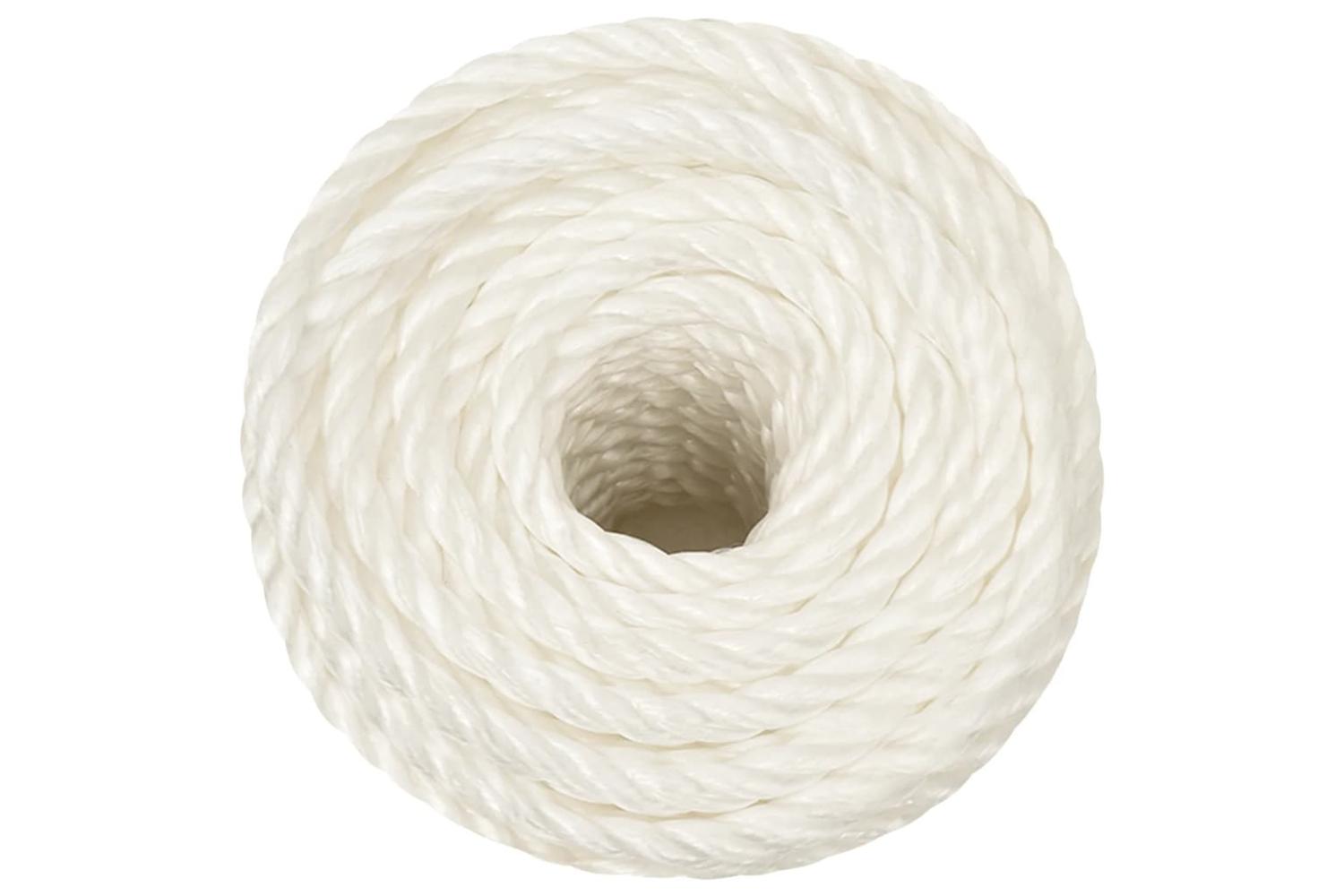 vidaXL 153056 Work Rope White 12mm 50 M Polypropylene-3