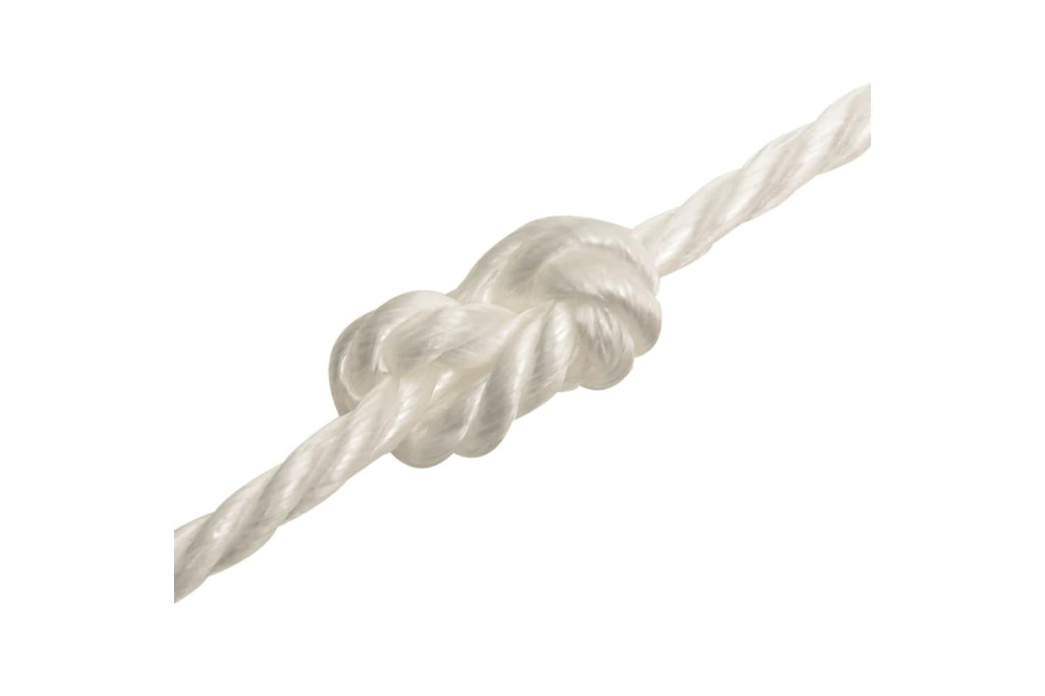 vidaXL 153056 Work Rope White 12mm 50 M Polypropylene-5
