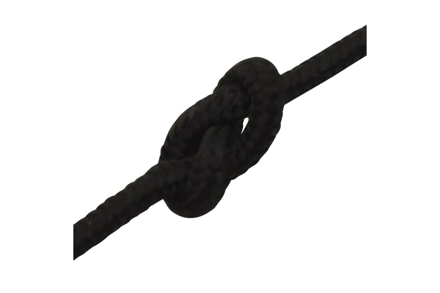 vidaXL 152809 Work Rope Black 5mm 100 M Polyester-5
