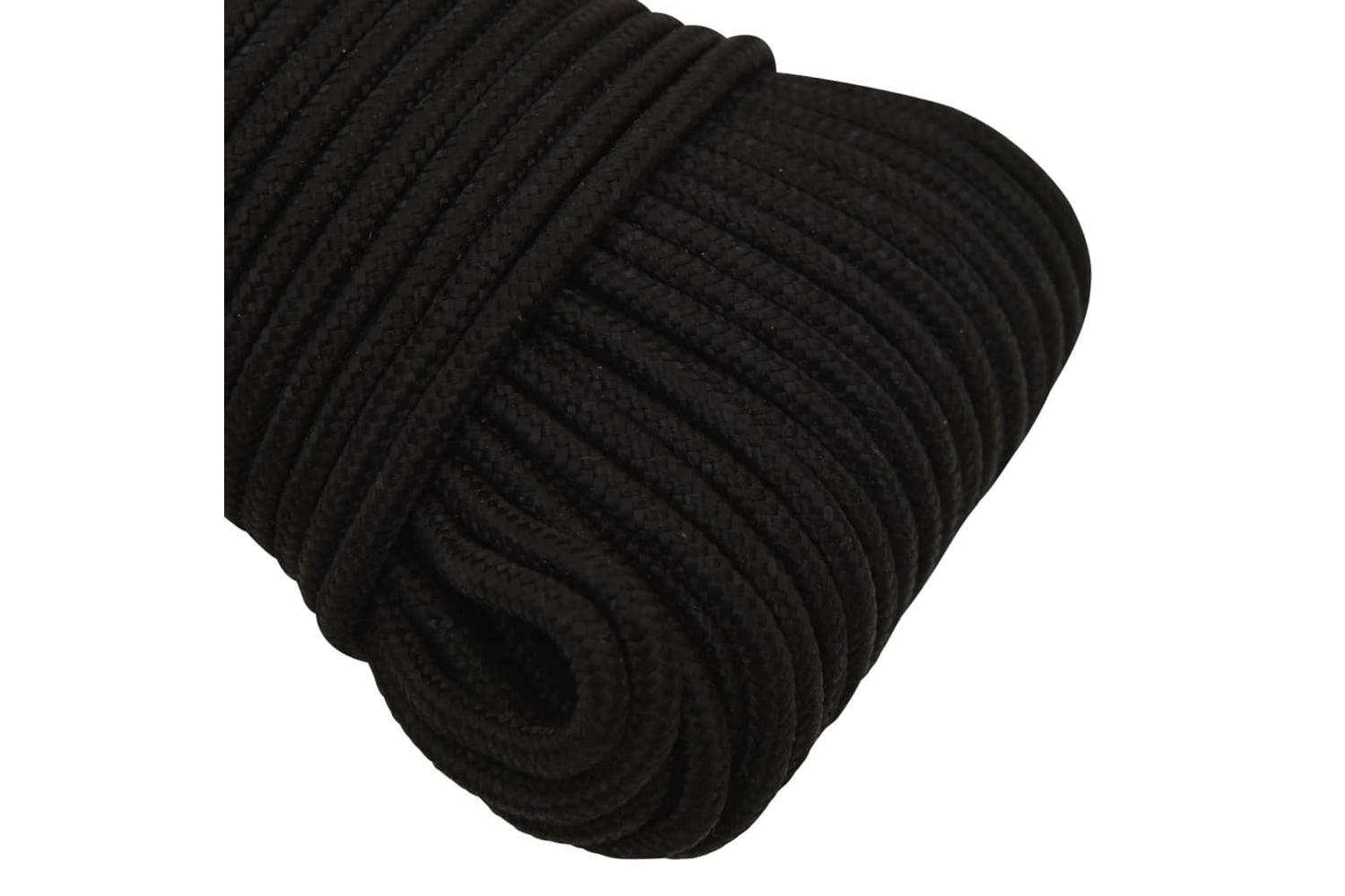 vidaXL 152811 Work Rope Black 5mm 500 M Polyester-4
