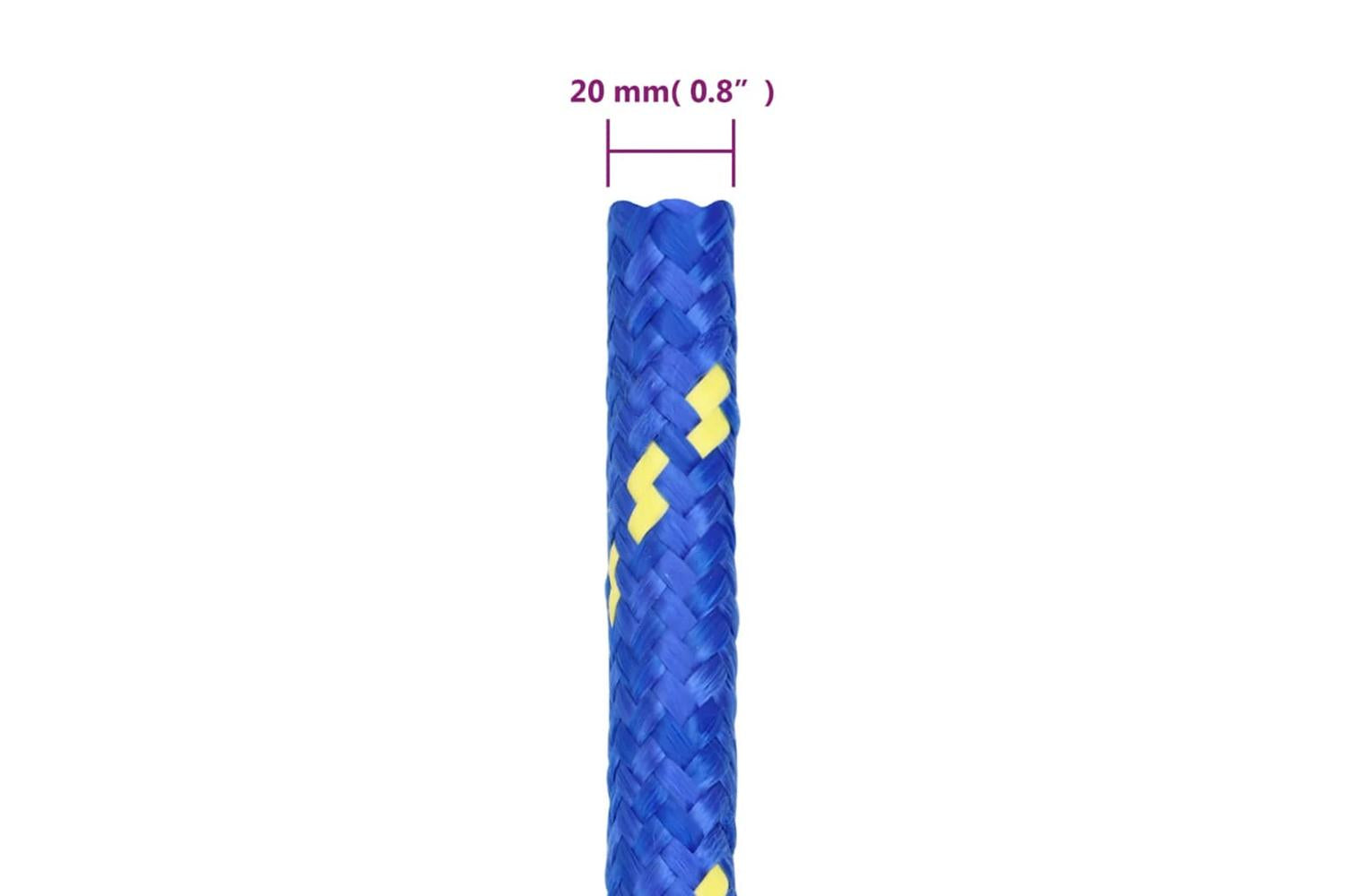 vidaXL 152473 Boat Rope Blue 20mm 25 M Polypropylene-6