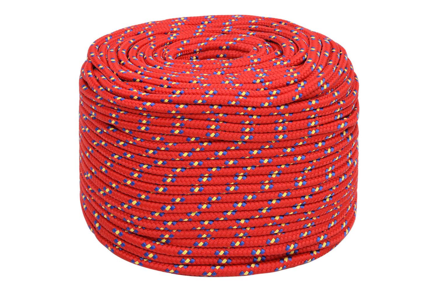 vidaXL 152400 Boat Rope Red 10mm 25 M Polypropylene-2