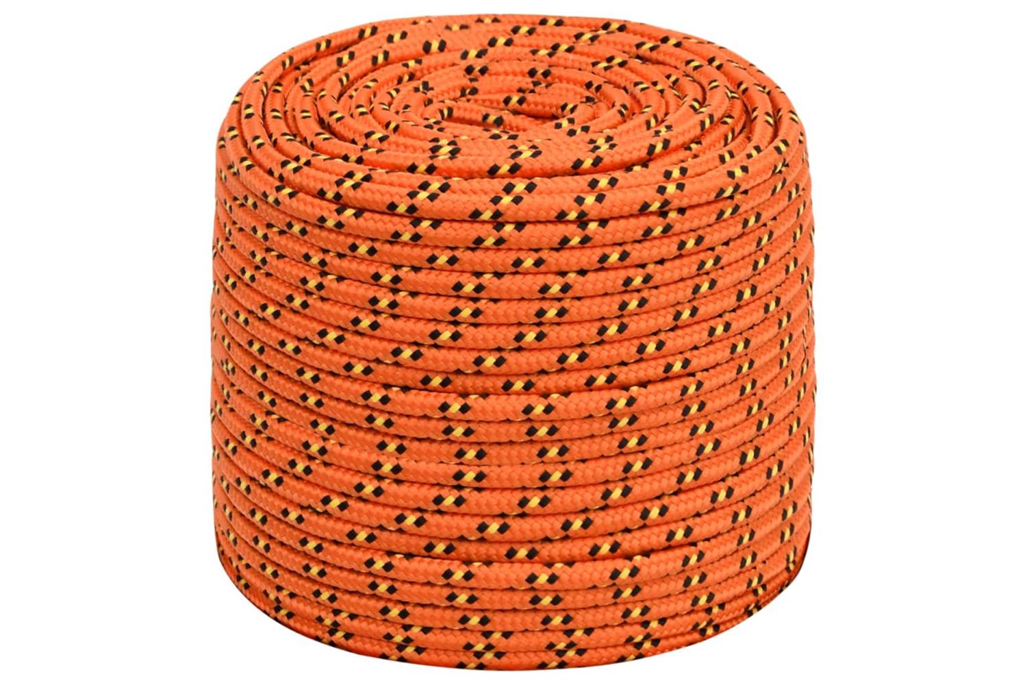 vidaXL 152666 Boat Rope Orange 10mm 50 M Polypropylene-2