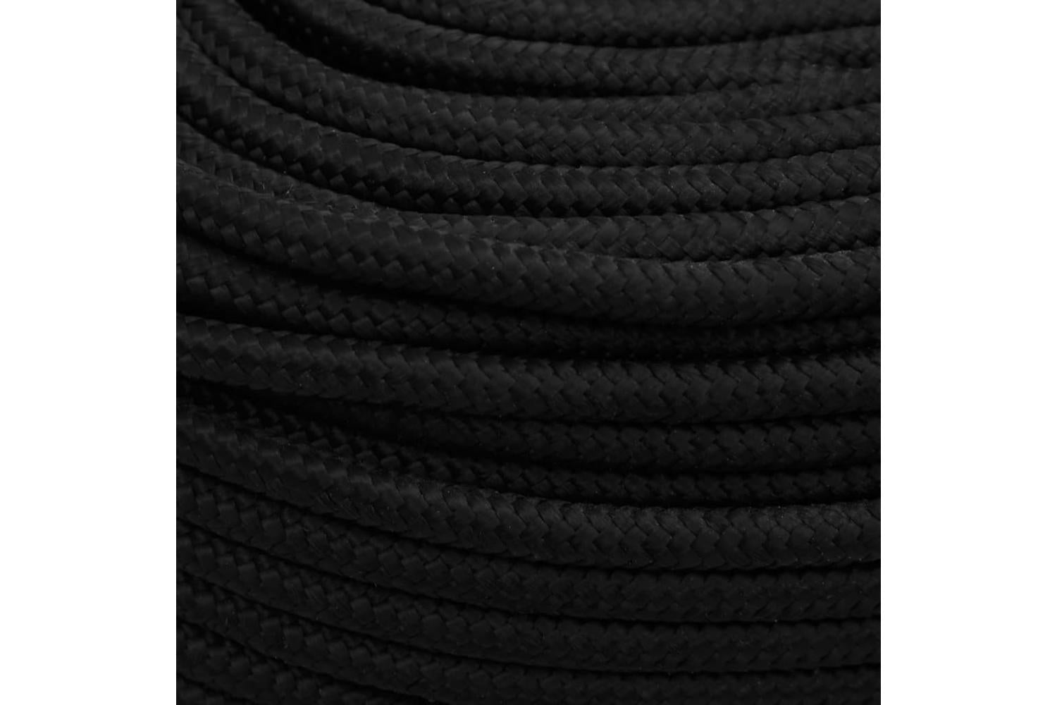 vidaXL 152814 Work Rope Black 6mm 100 M Polyester-4