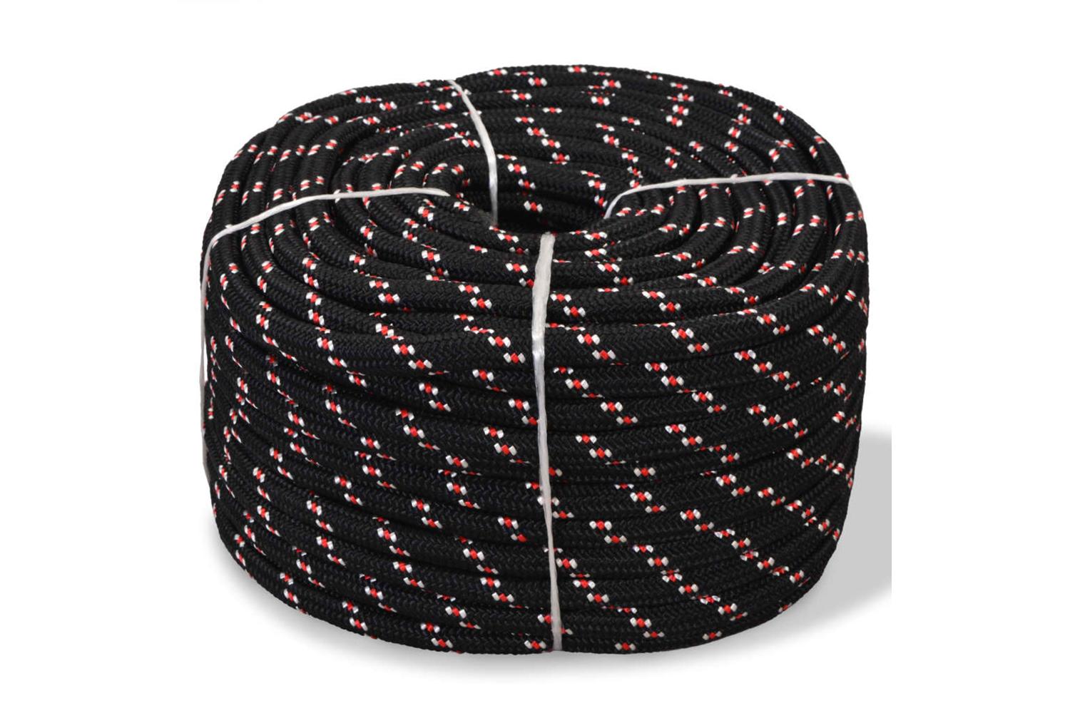 vidaXL 91285 Marine Rope Polypropylene 8mm 100 M Black