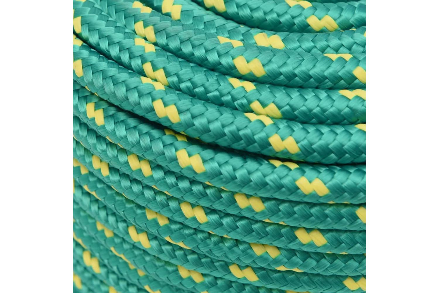 vidaXL 152727 Boat Rope Green 14mm 25 M Polypropylene-4