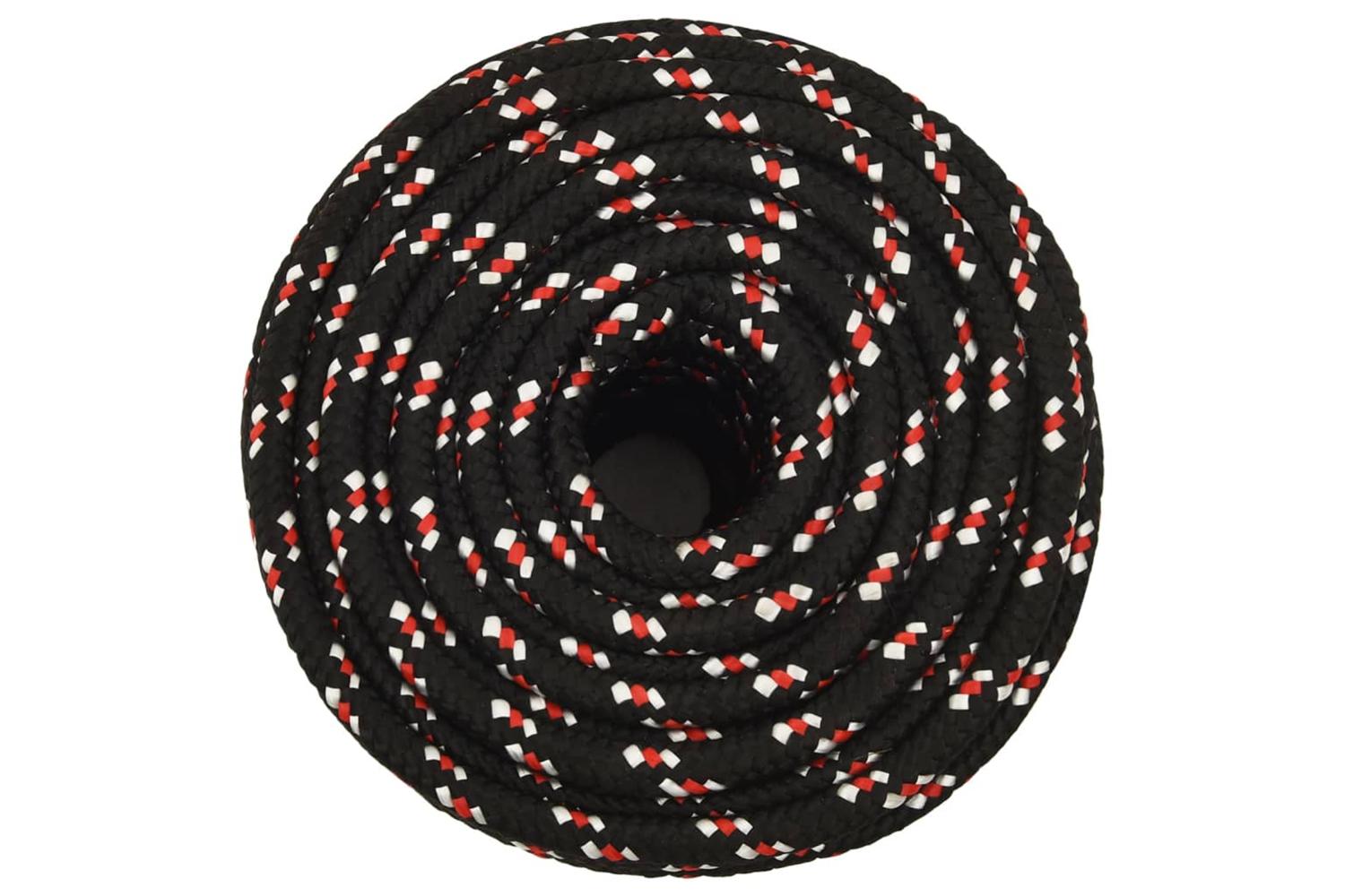 vidaXL 152352 Boat Rope Black 12mm 25 M Polypropylene-3