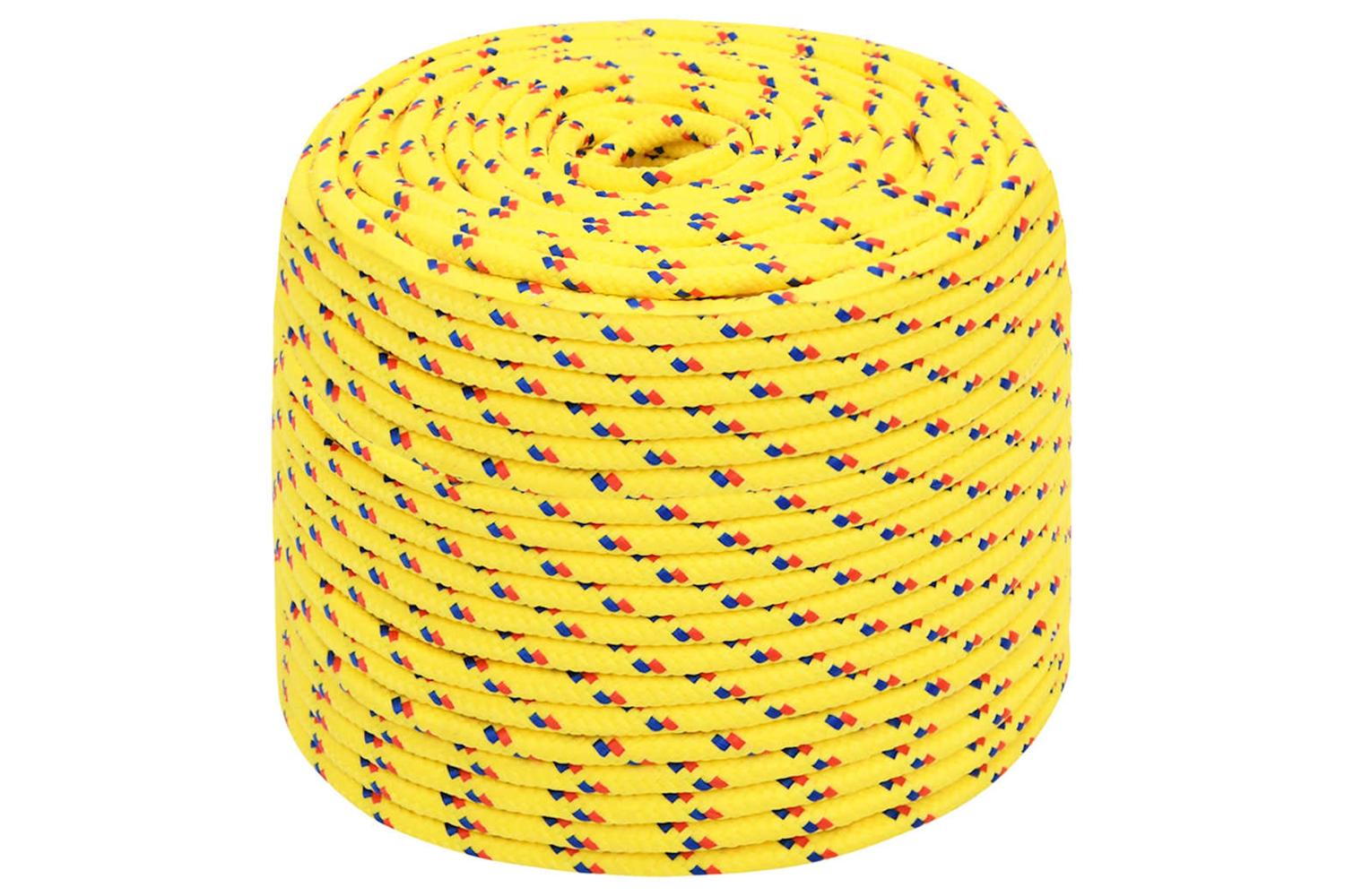 vidaXL 152603 Boat Rope Yellow 6mm 50 M Polypropylene-2