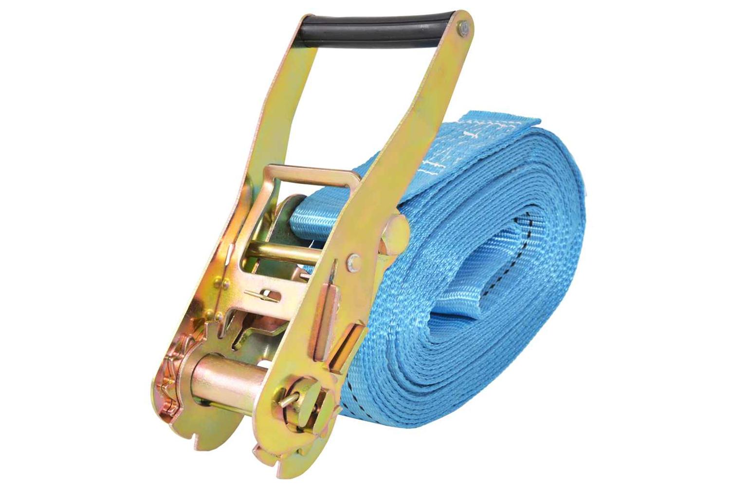 Vidaxl 142656 Ratchet Tie Down Straps 4 Pcs 4 Tonnes 8mx50mm Blue-3