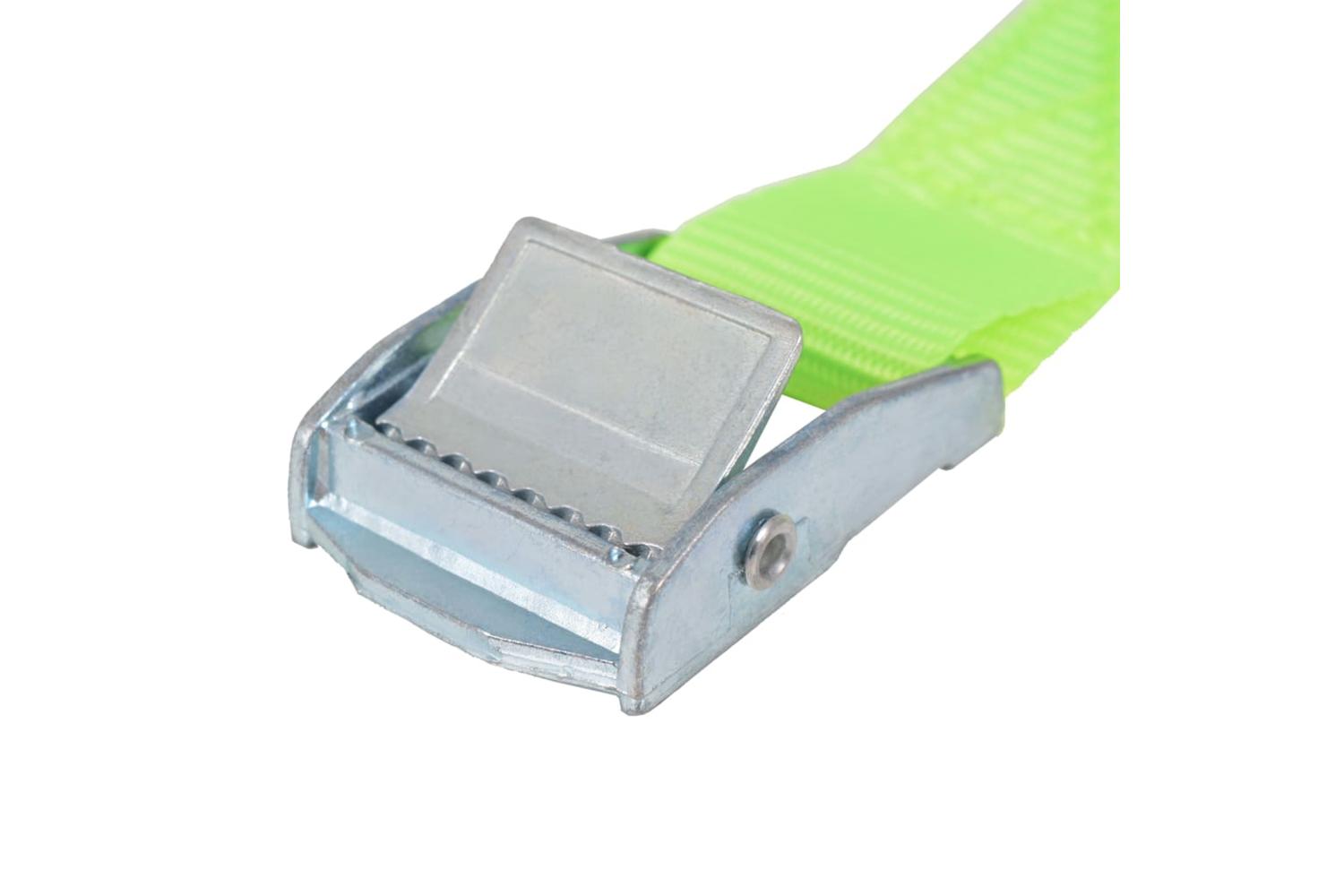 Vidaxl 142664 Straps 10 Pcs 0.25 Tonnes 5mx25mm Fluorescent Green-4
